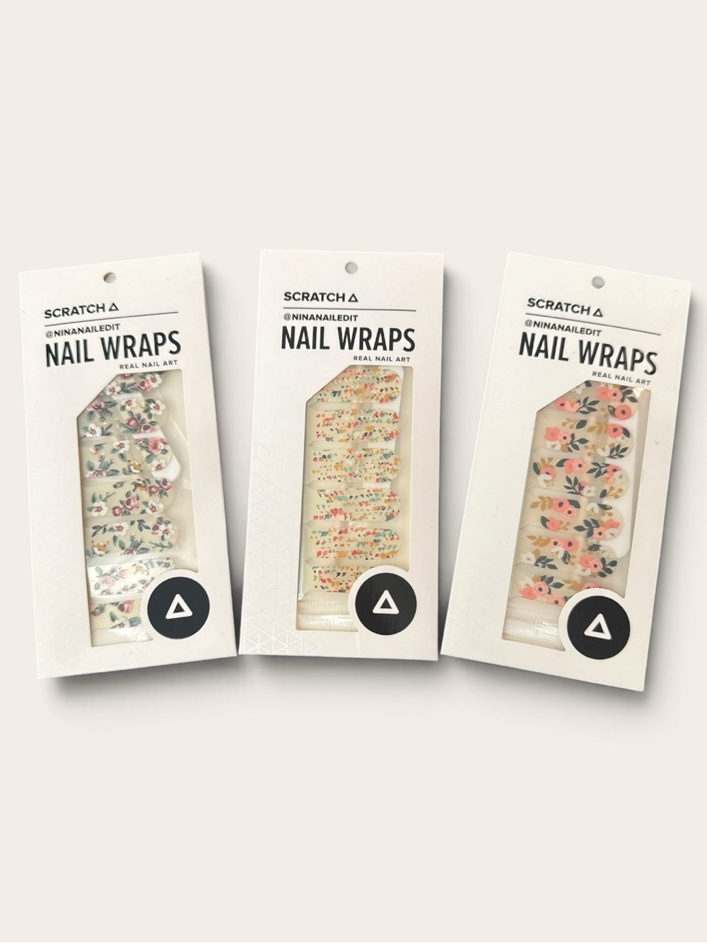 NWT 3 Scratch Nail Polish Nail Wraps Stickers Discontinued